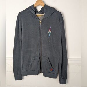 Aviator Nation • Rainbow Bold Zip Hoodie